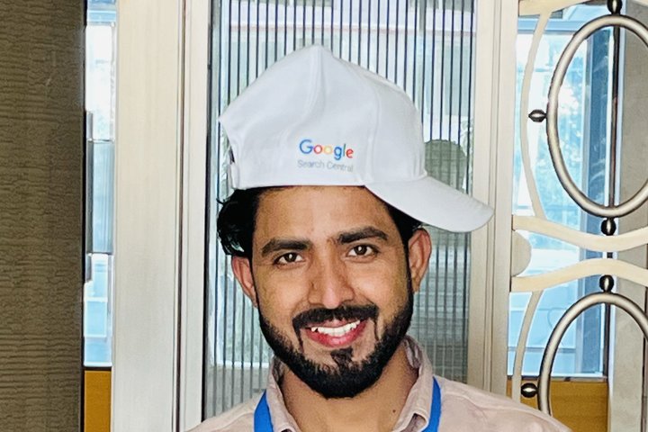 Ravi Jangid at a Google Search Central event